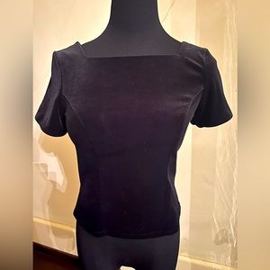 Southeastern Performance Apparel Black Velvet Top, Size XS